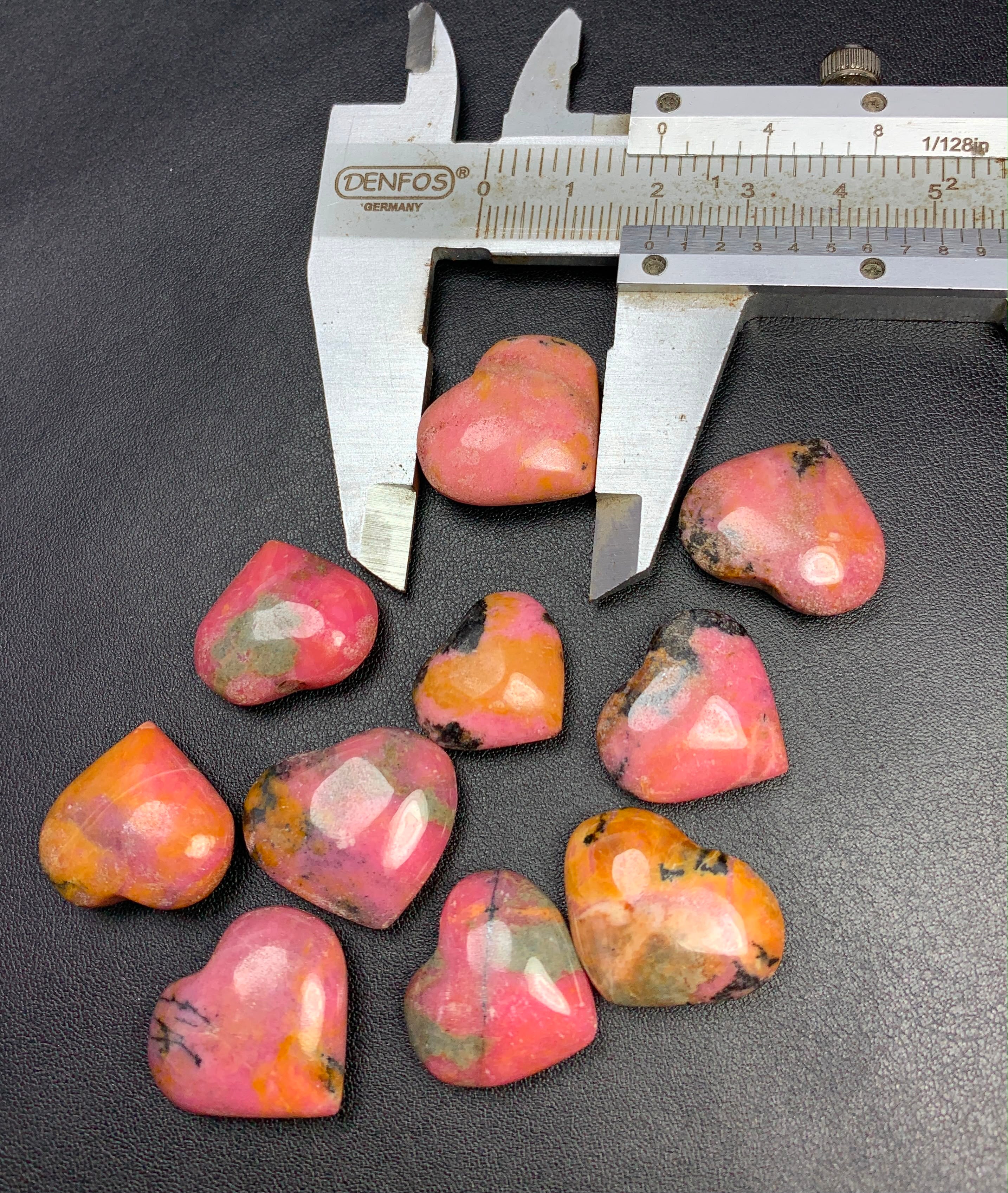 Rhodonite hearts