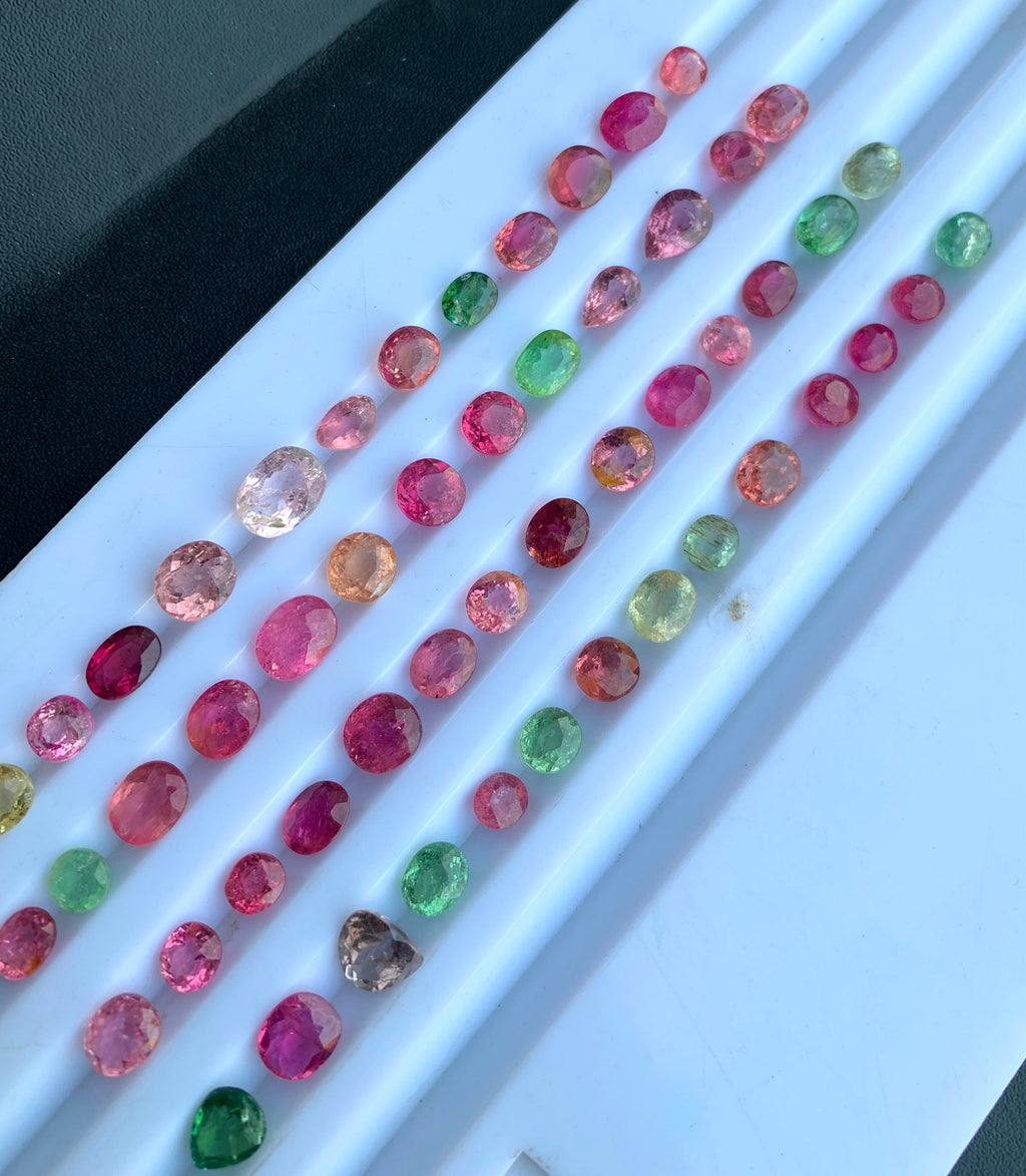100 carats faceted tourmaline