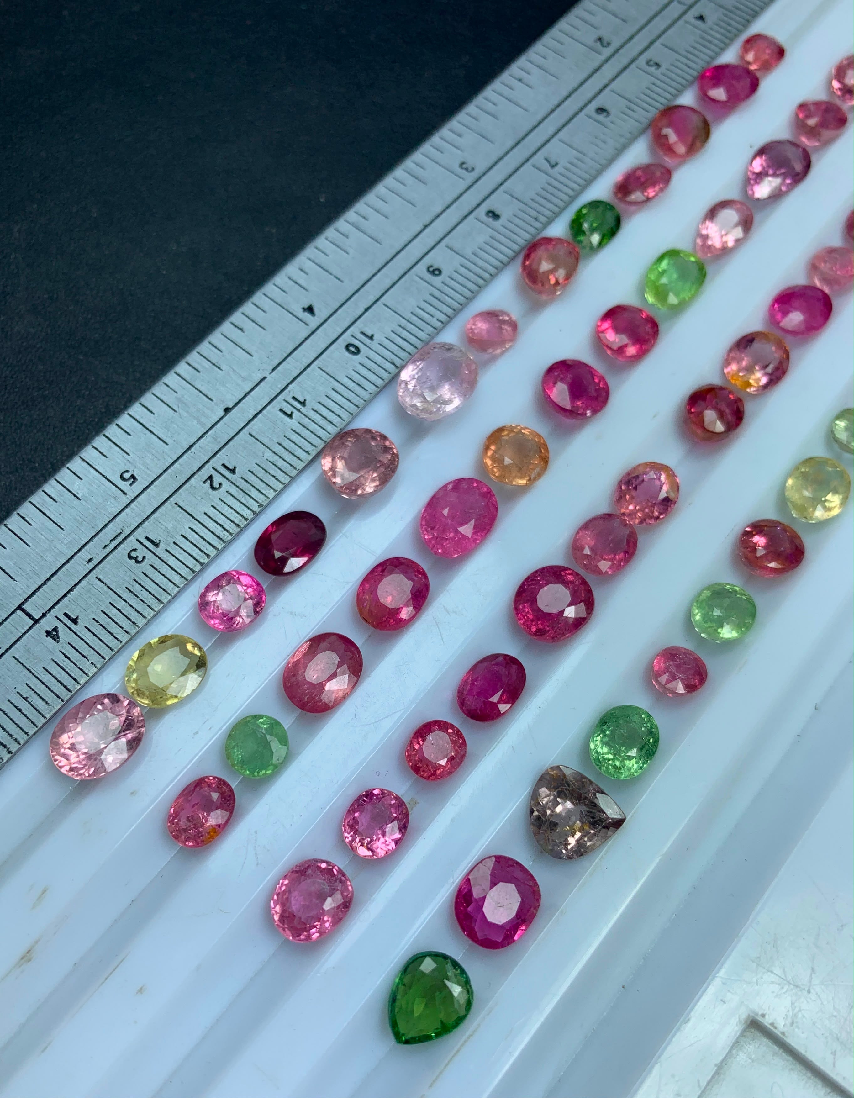 100 carats faceted tourmaline