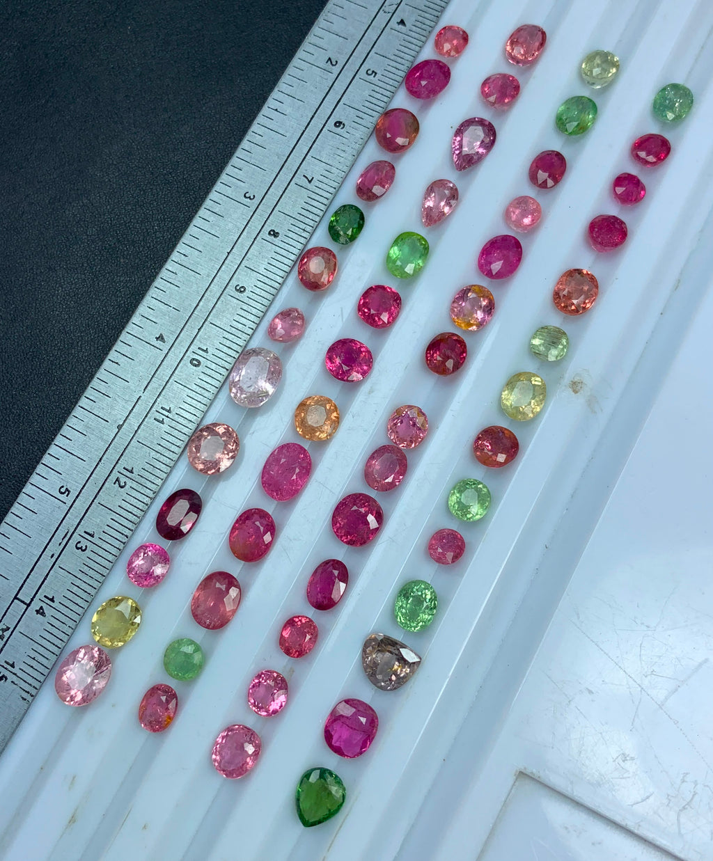 100 carats faceted tourmaline