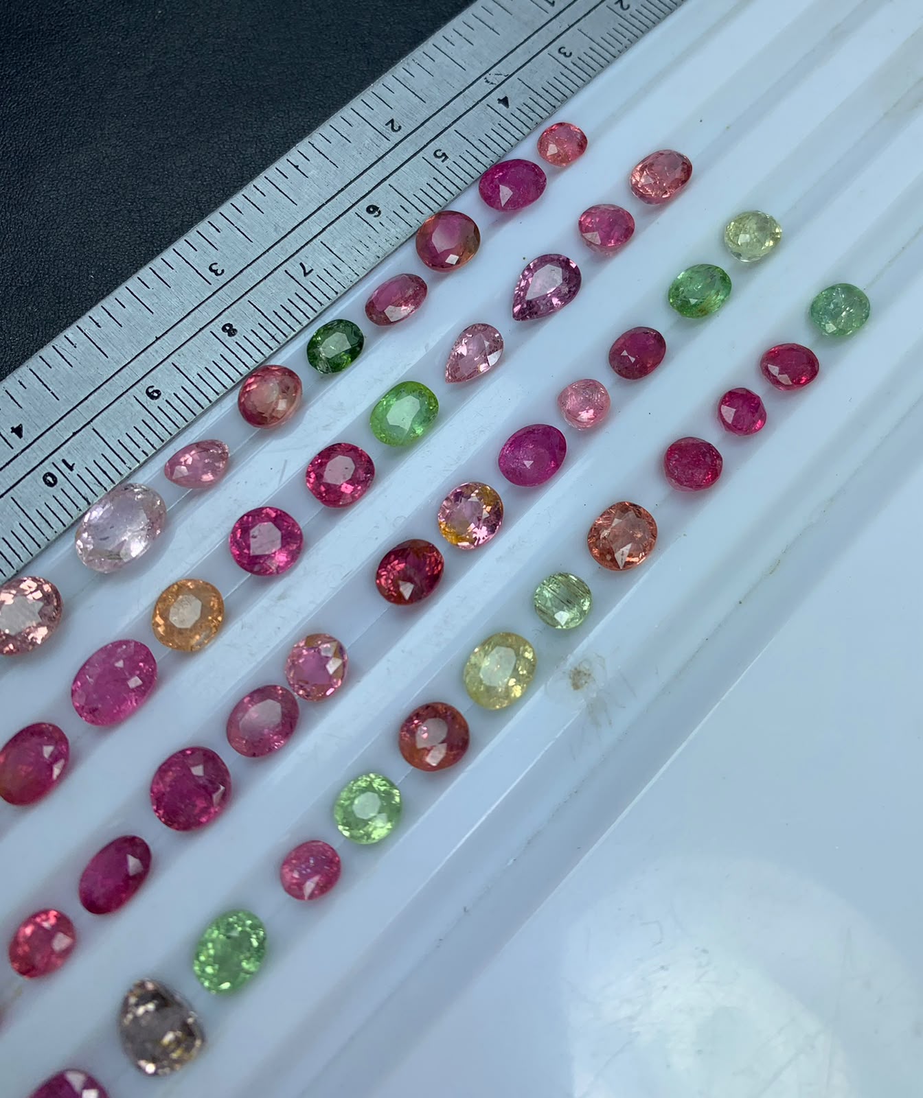 100 carats faceted tourmaline