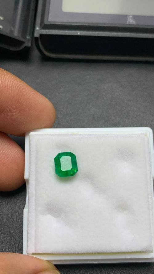 Faceted emerald from swat