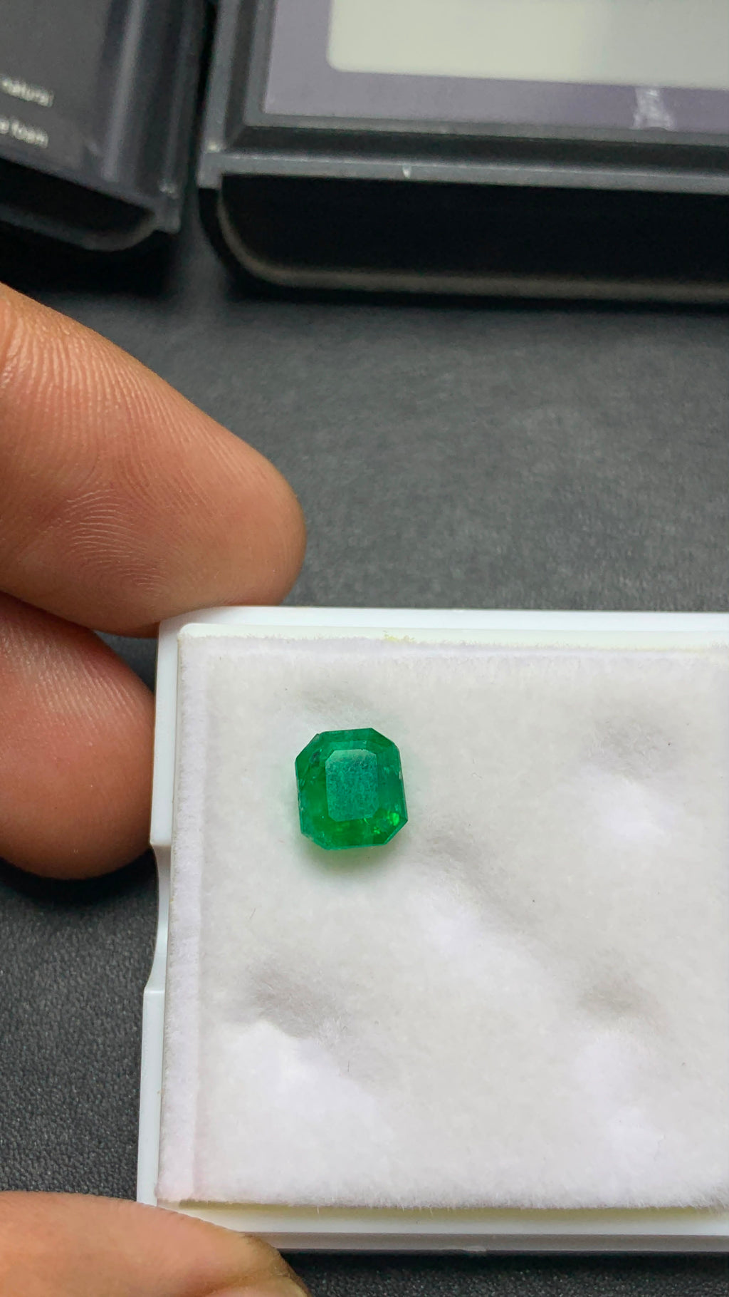Faceted emerald from swat