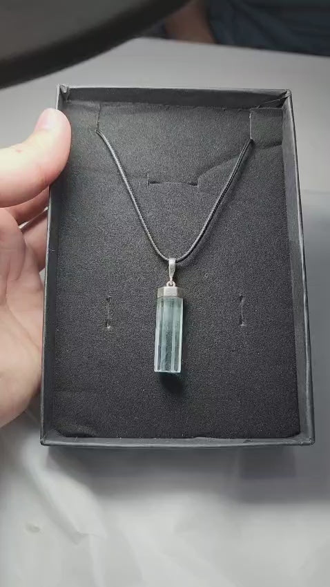 Aquamarine pendant from shigar mine northern areas of Pakistan